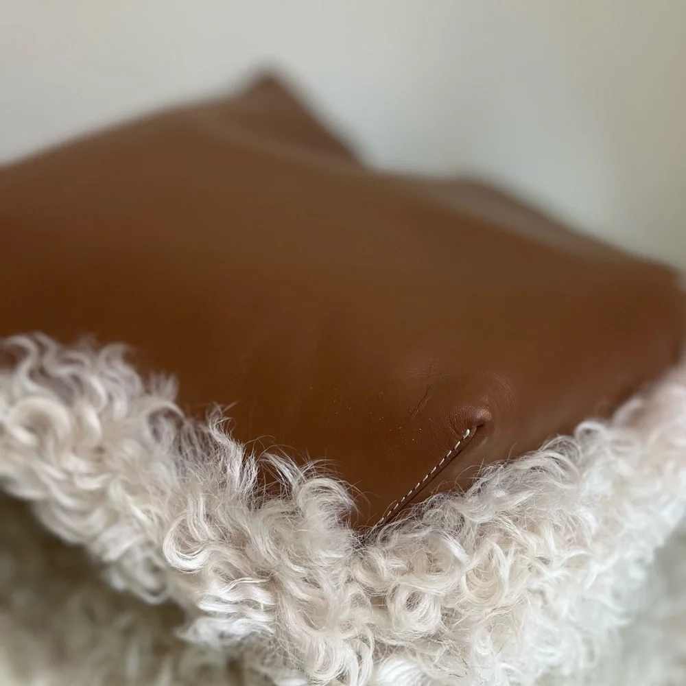 EUC Tory Burch Rory in Shearling tote $1,295